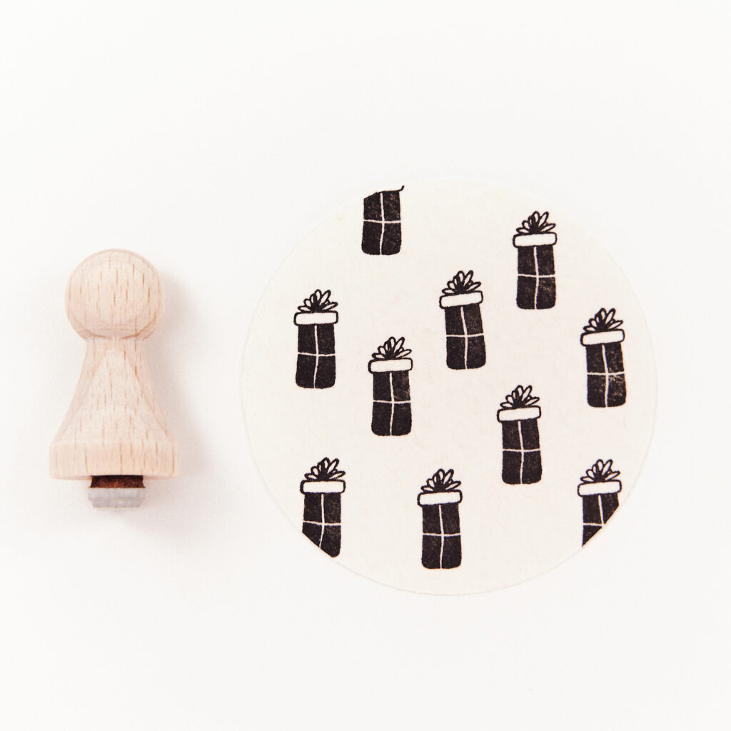 Produktfoto Ministempel mit Musterbeispiel Topview - Hohes Geschenk
