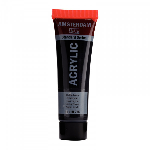 Acrylfarbe Amsterdam 20ml - Oxidschwarz 735