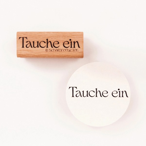 Motivstempel - Tauche ein