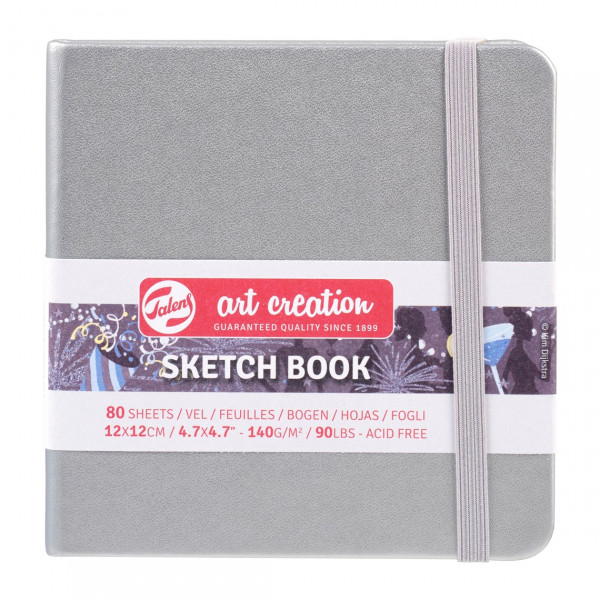 Sketchbook quadratisch - Silber