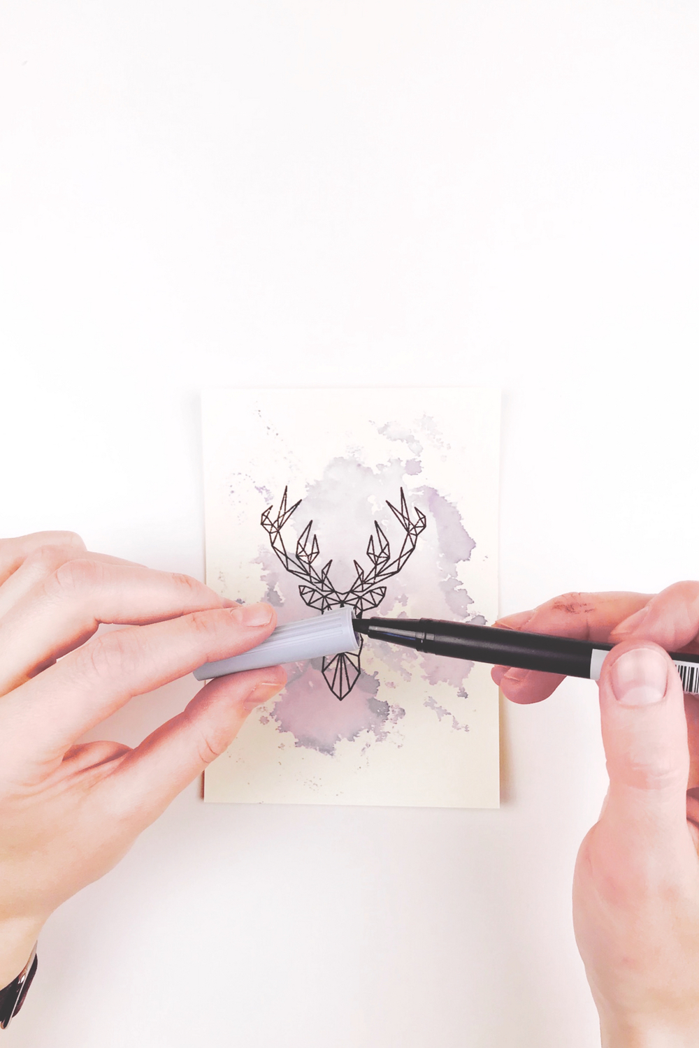 Bild 10-Farbsplatter mittels BrushPen auf dem Werk verteilen